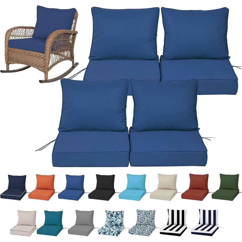 Outdoor Furniture - Zestaw 4 poduszek na głębokie siedzenia