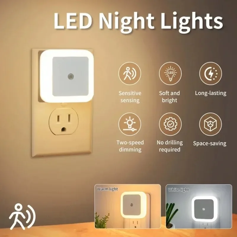 Floating Nightstand With Led Light - 1/6 SZT. Bezprzewodowa Lampka Nocna LED