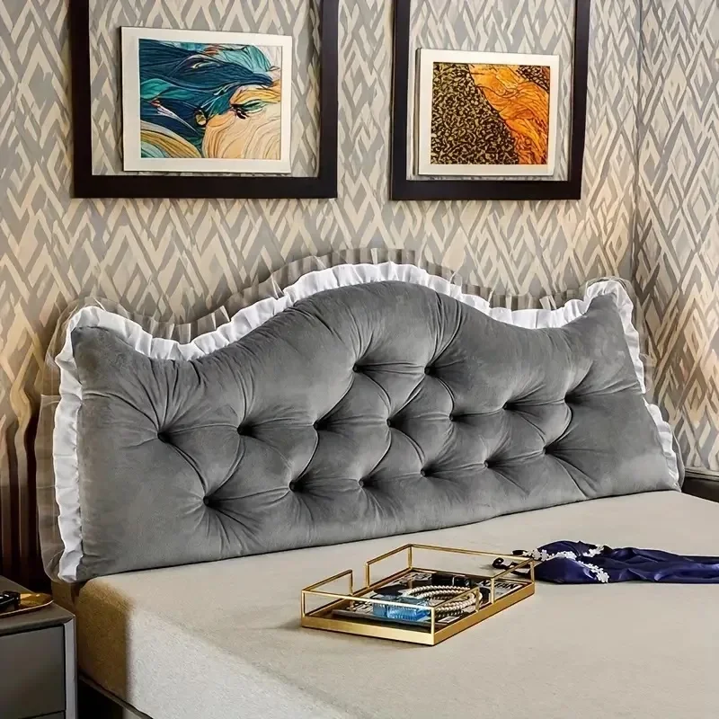 Headboard Cushion Backrest Tatami - Tatami pluszowa poduszka miękka koronkowa zagłówek