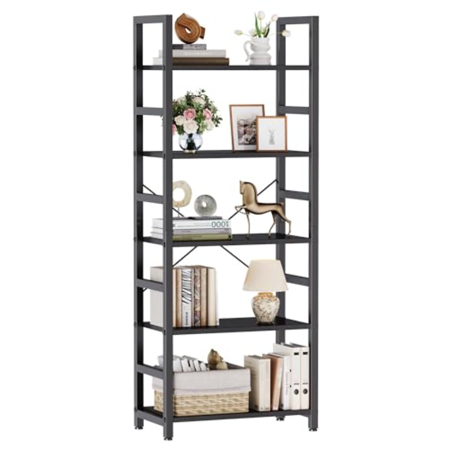 Storage - 5-poziomowy regał na książki, nowoczesny wysoki