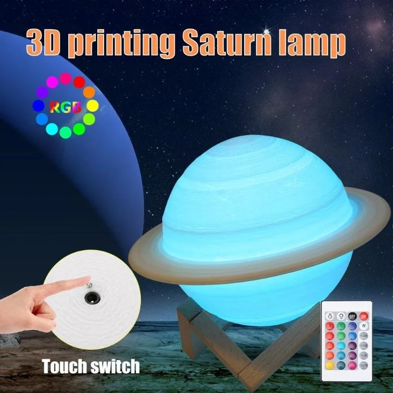 Floating Nightstand With Led Light - Lampka nocna LED z nadrukiem 3D