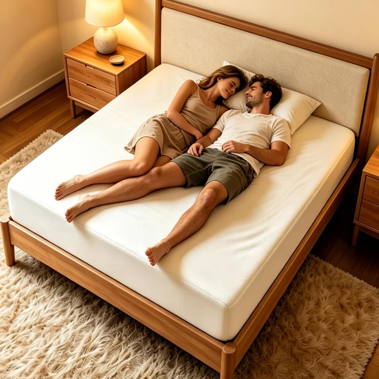 Memory Foam Mattress In A Box Queen - 10-calowe materace z pianki memory foam,