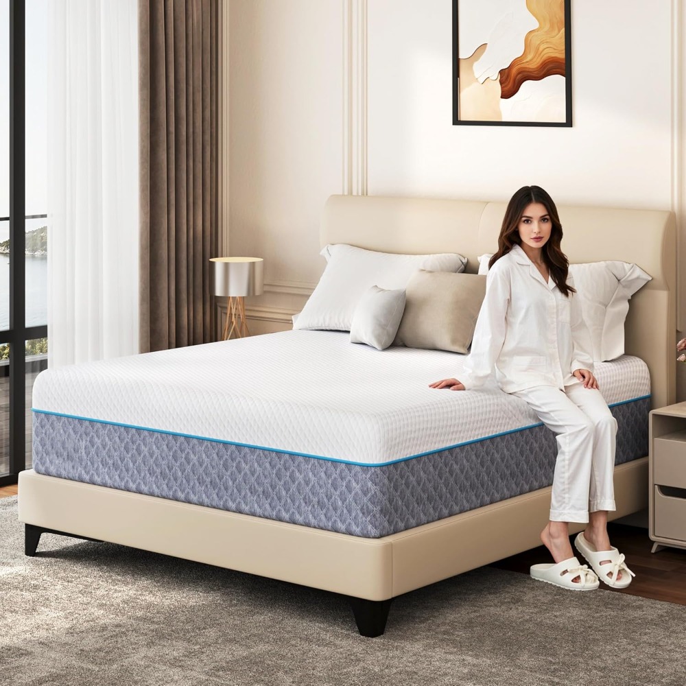 Memory Foam Mattress In A Box Queen - Materac Queen 14 cali w pudełku,