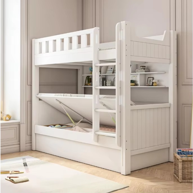 Bunk Bed With Stairs And Slide - Meble do sypialni dla dzieci Łóżko