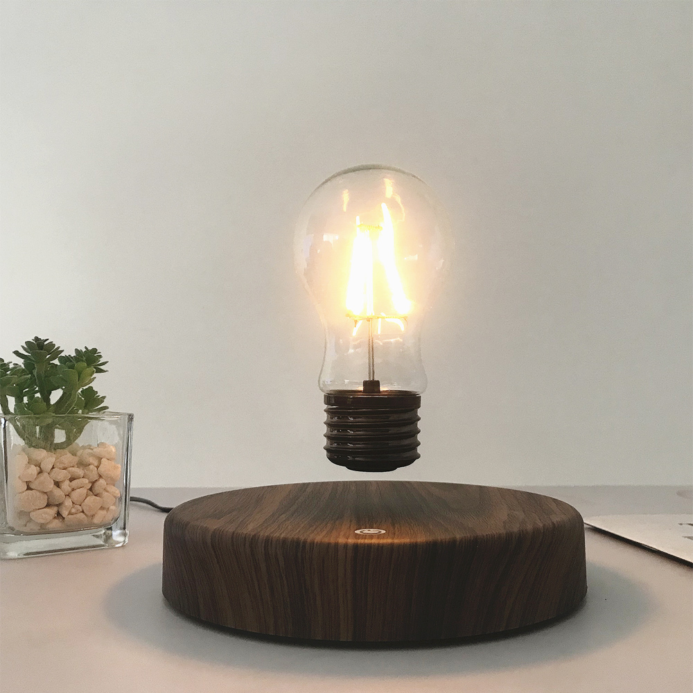 Floating Nightstand With Led Light - Lampa Magnetyczna Lewitująca Kreatywna Pływająca Szklana