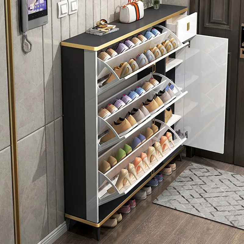 Ultracienkie, wąskie szafki na – Shoe Rack Cabinet Narrow Entryway recenzja i cena