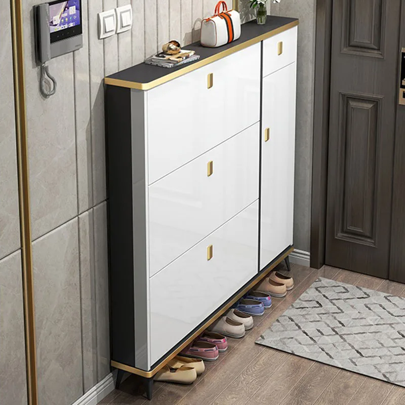 Ultracienkie, wąskie szafki na – Shoe Rack Cabinet Narrow Entryway recenzja i cena