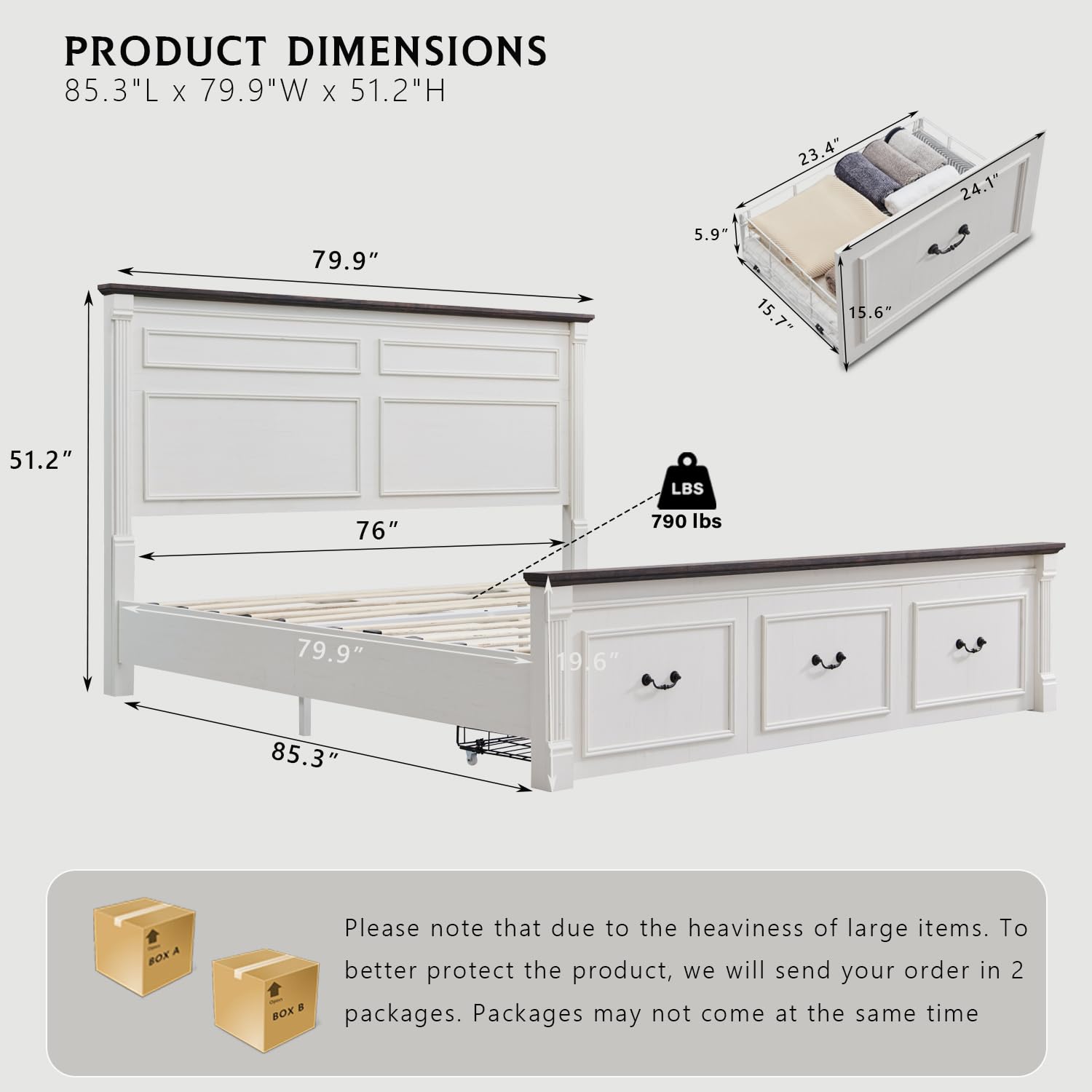 Rama łóżka typu king-size w st – King Size Bed Frame With Storage Drawers recenzja i cena