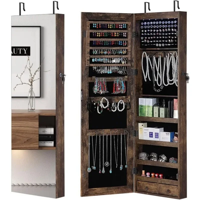 Szafka na biżuterię z lustrem  – Full Length Mirror Jewelry Armoire recenzja i cena