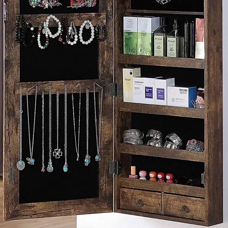 Szafka na biżuterię z lustrem  – Full Length Mirror Jewelry Armoire recenzja i cena