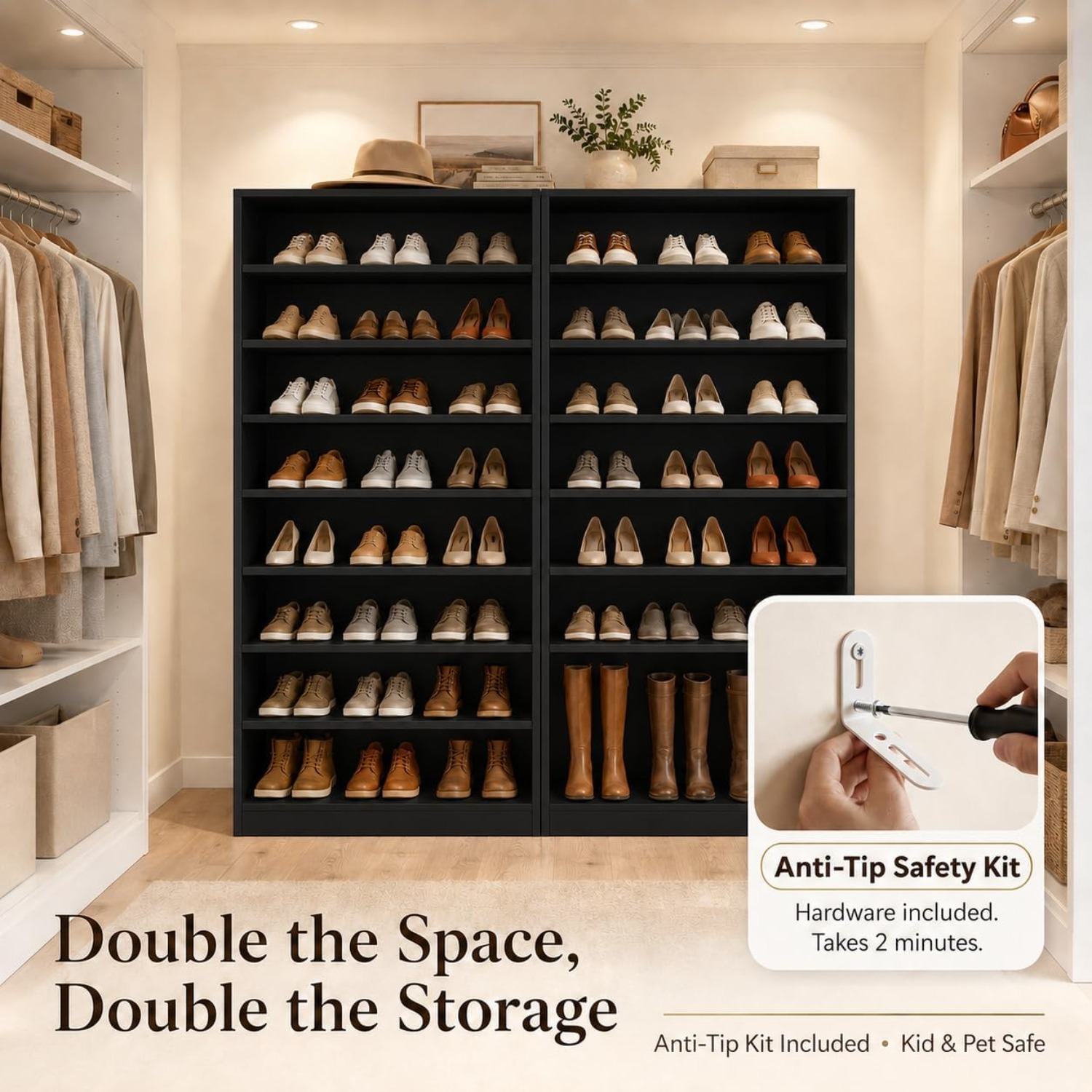 9-poziomowy wysoki regał na bu – Shoe Rack Cabinet Narrow Entryway recenzja i cena