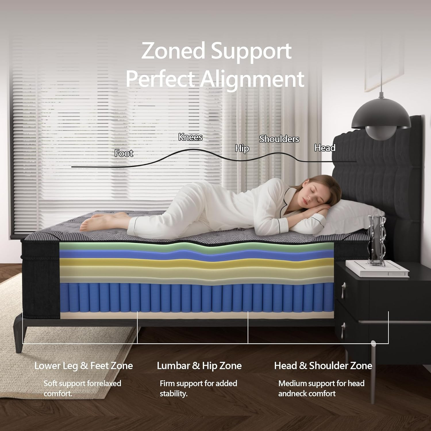 Materac Queen Size, 12-calowy  – Memory Foam Mattress In A Box Queen recenzja i cena