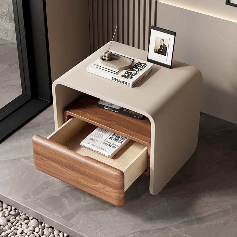 Luksusowe obrotowe szafki nocn – Solid Wood Nightstand 2 Drawers recenzja i cena