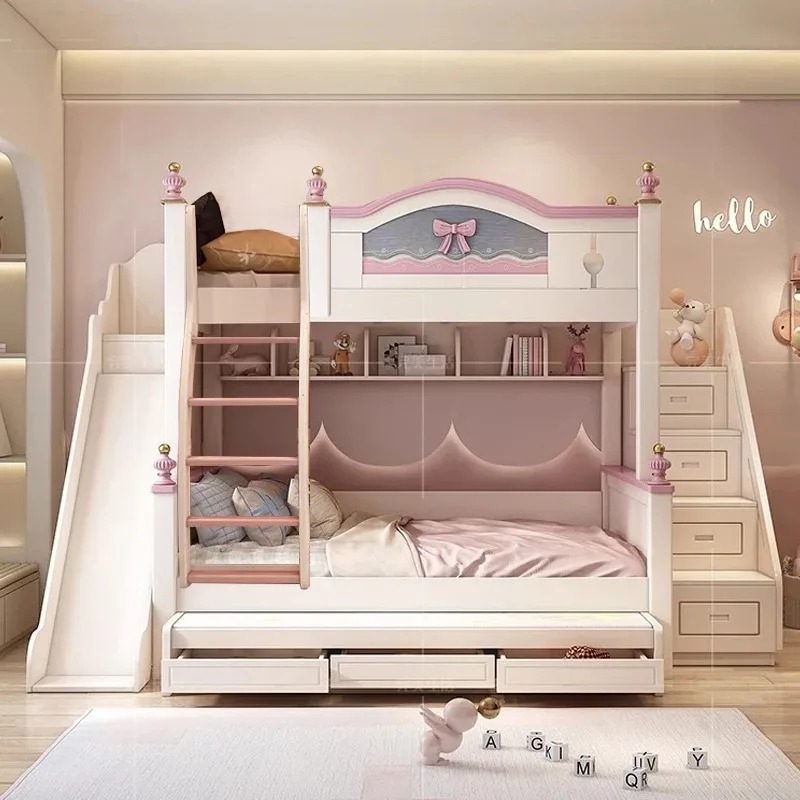 Tanie, personalizowane, wysoki – Bunk Bed With Stairs And Slide recenzja i cena