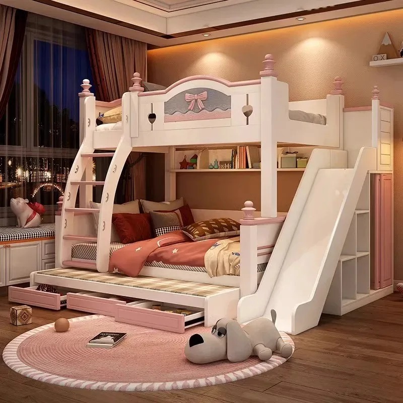 Tanie, personalizowane, wysoki – Bunk Bed With Stairs And Slide recenzja i cena