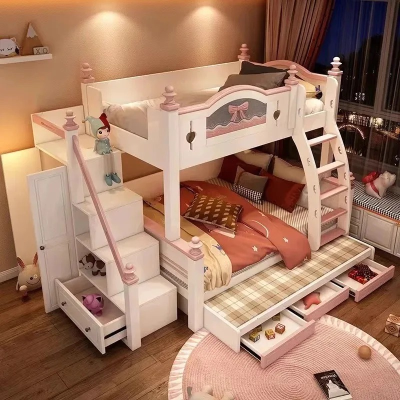 Tanie, personalizowane, wysoki – Bunk Bed With Stairs And Slide recenzja i cena