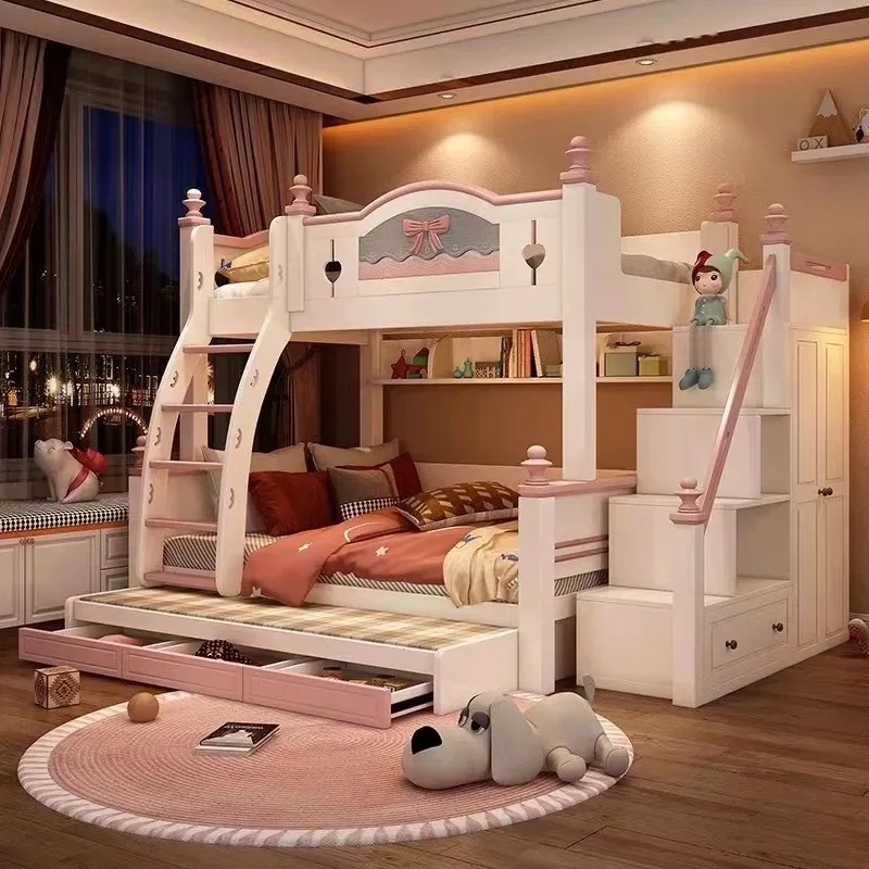 Tanie, personalizowane, wysoki – Bunk Bed With Stairs And Slide recenzja i cena