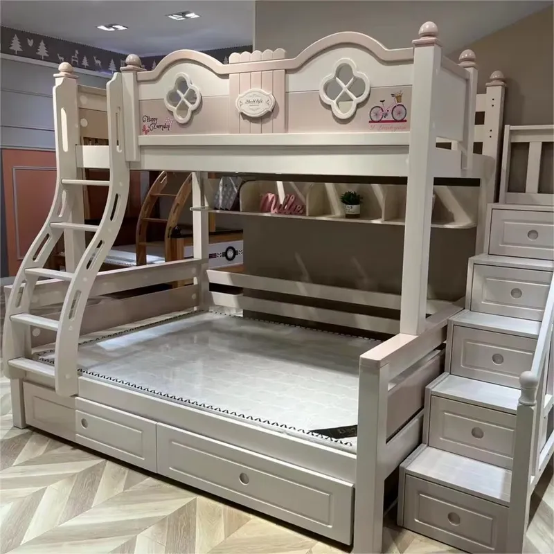 Nowoczesne luksusowe łóżko pię – Bunk Bed With Stairs And Slide recenzja i cena