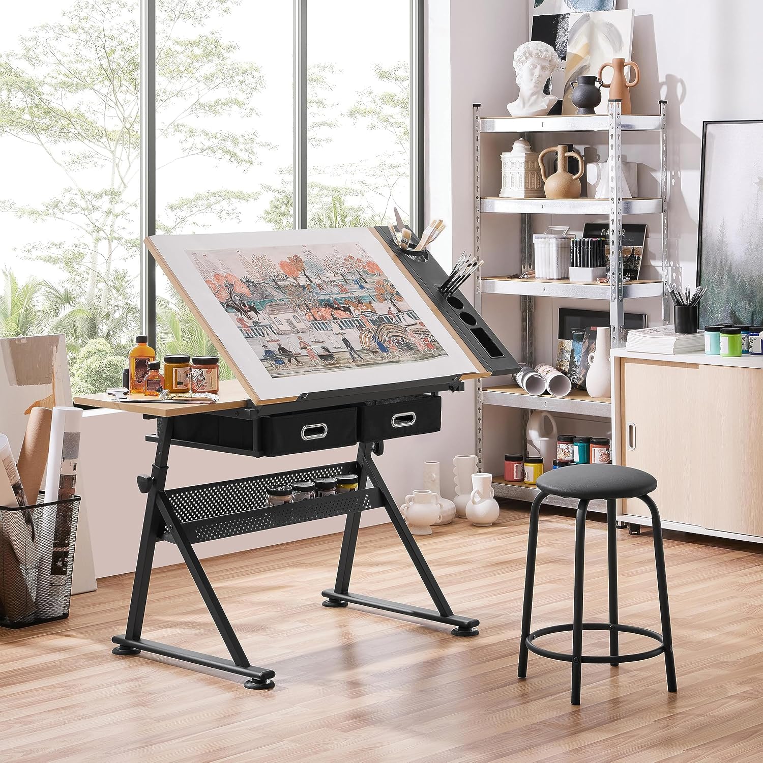 Regulowany stół kreślarski z p – Office Furniture recenzja i cena