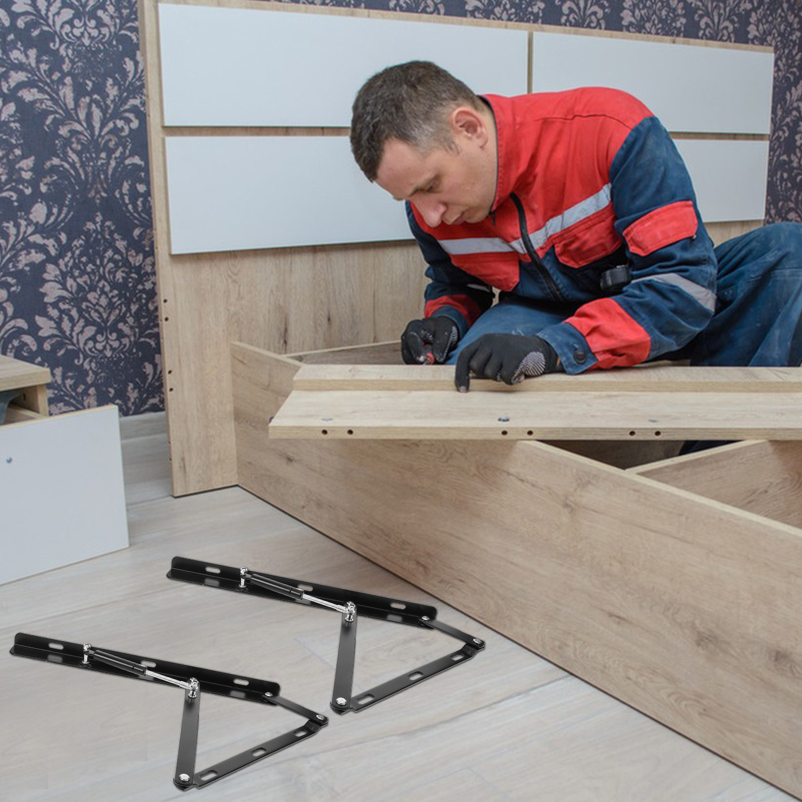 1 zestaw wsporników hydraulicz – Gas Lift Storage Bed Hydraulic recenzja i cena