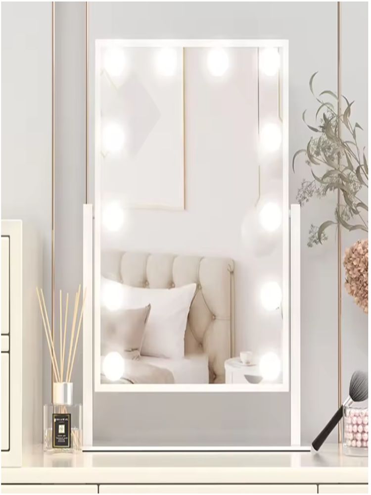 Odłączane żarówki LED do lustr – Dressing Table Vanity With Lighted Mirror recenzja i cena