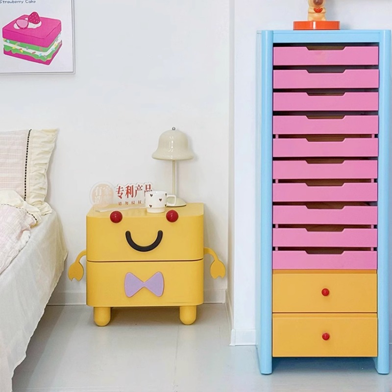 Stolik nocny z kreskówek, mebl – Solid Wood Nightstand 2 Drawers recenzja i cena