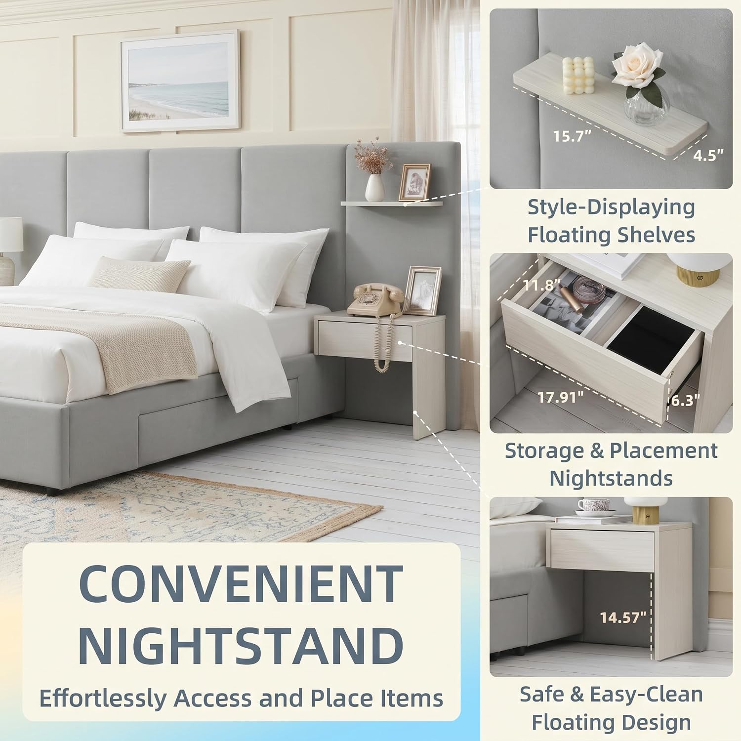 Rama łóżka typu King Size z mi – King Size Bed Frame With Storage Drawers recenzja i cena