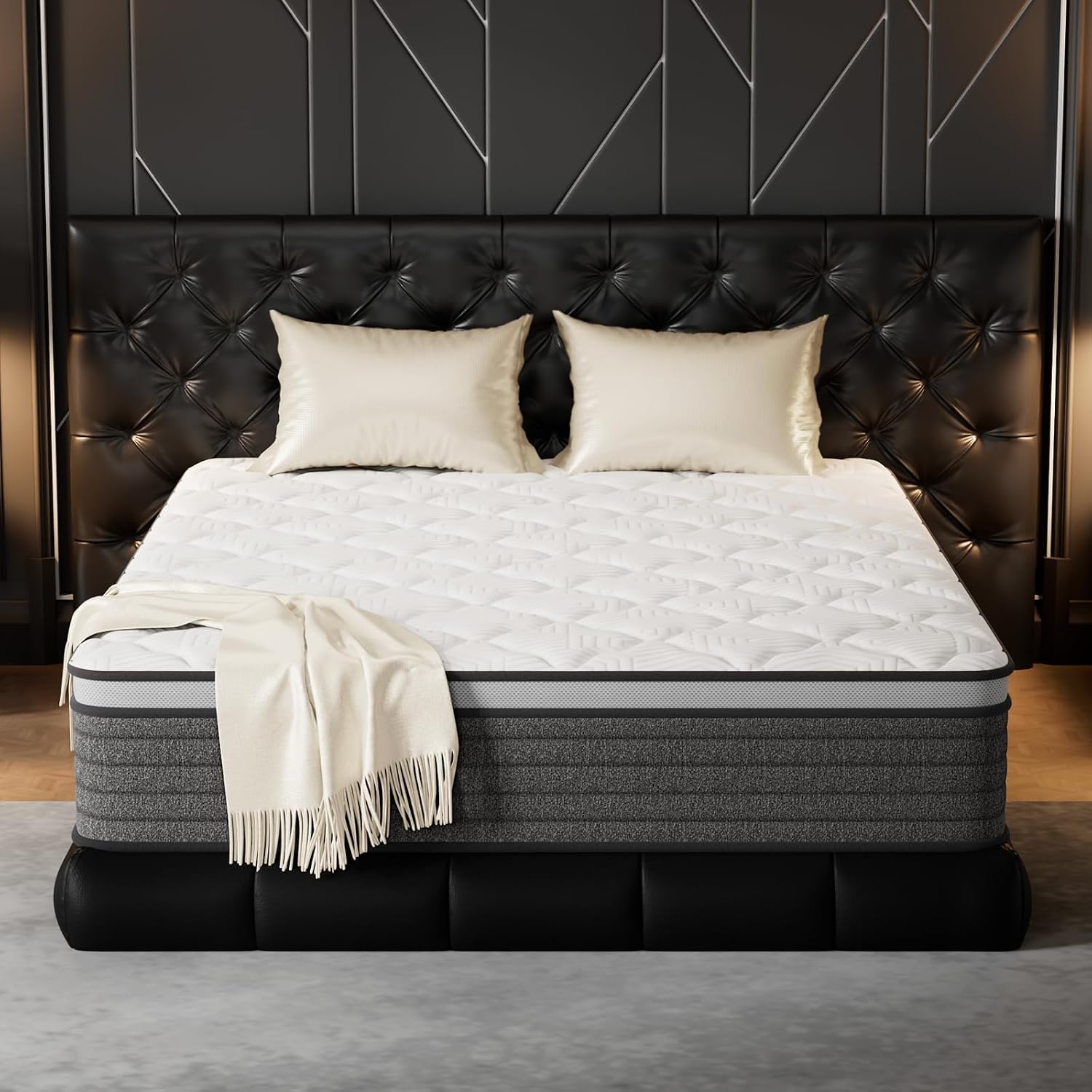 Materac Queen 12 cali, hybrydo – Memory Foam Mattress In A Box Queen recenzja i cena
