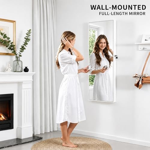 Zamykana szafka na biżuterię z – Full Length Mirror Jewelry Armoire recenzja i cena