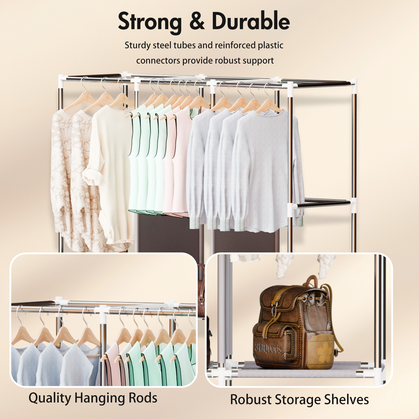 Przenośna szafa na ubrania 51  – Wardrobe Closet Portable Fabric Cover recenzja i cena