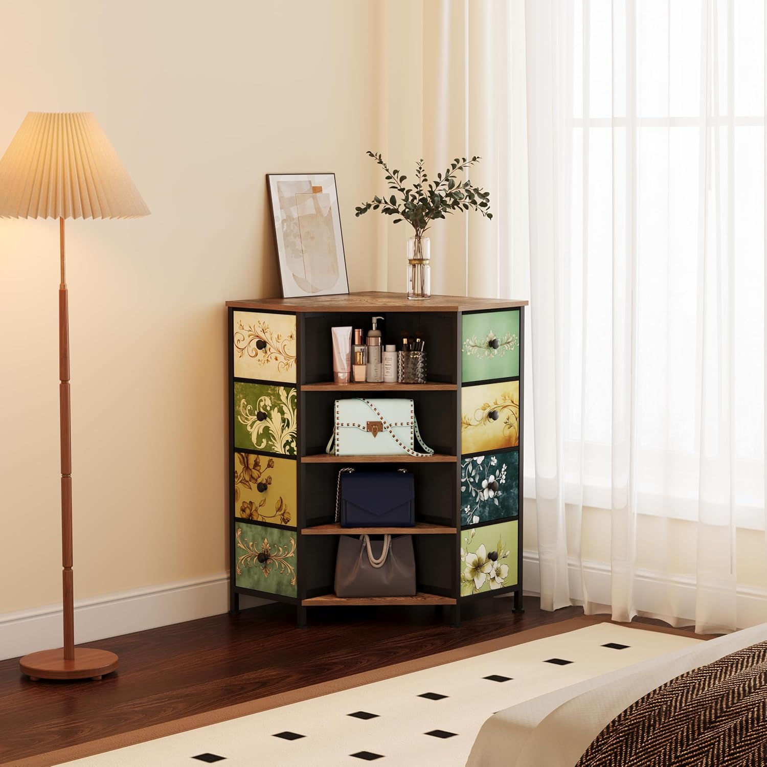 Komoda narożna z 8 szufladami, – Bedroom Furniture recenzja i cena