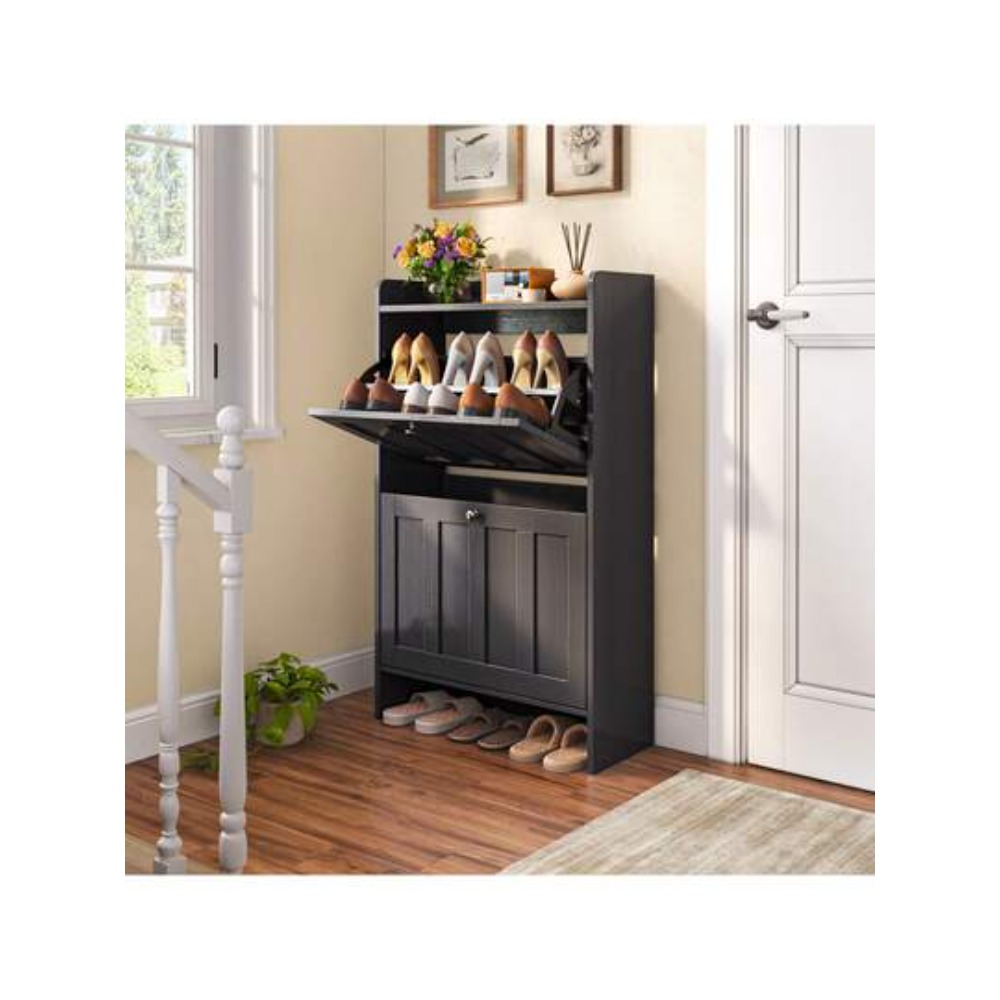 Szafka na buty z 2 otwieranymi – Shoe Rack Cabinet Narrow Entryway recenzja i cena