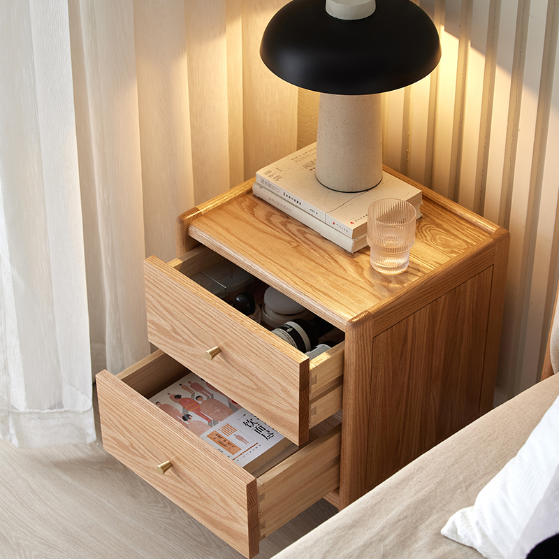 Meble do sypialni z litego dre – Solid Wood Nightstand 2 Drawers recenzja i cena