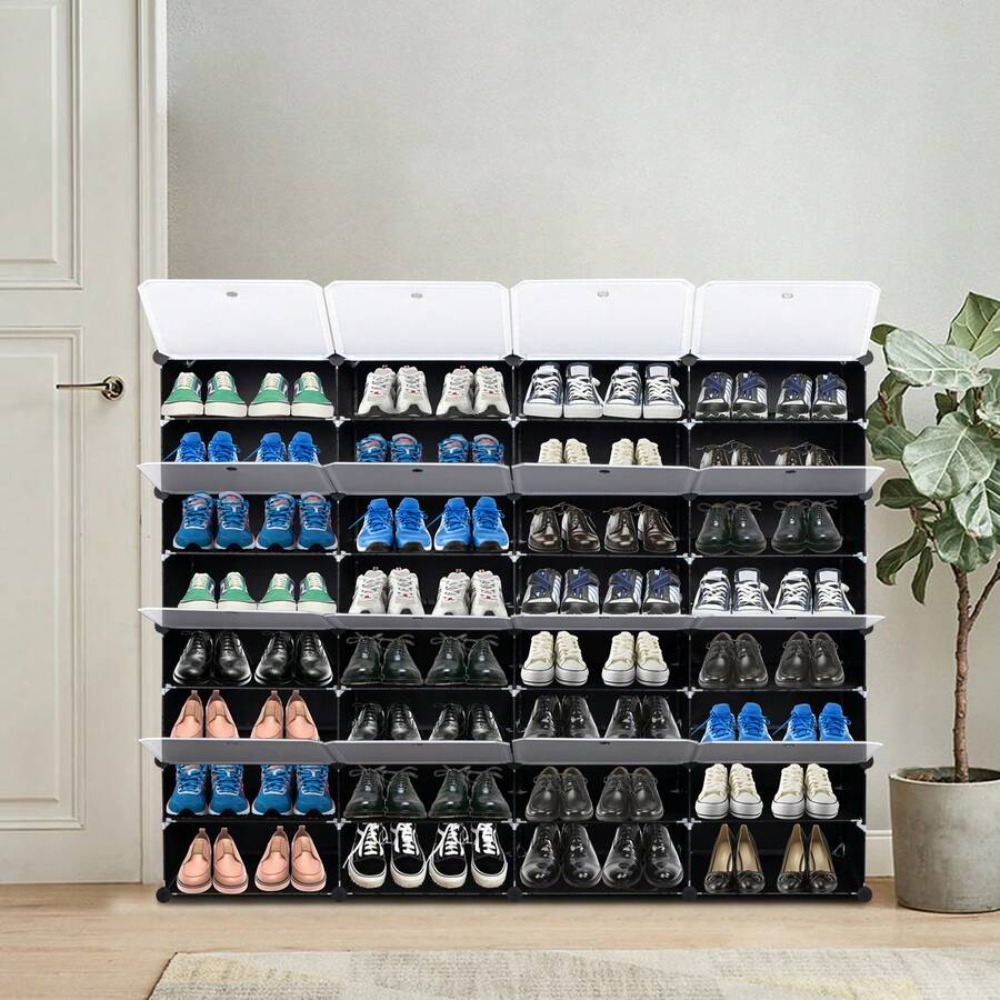 8-poziomowy przenośny organize – Shoe Rack Cabinet Narrow Entryway recenzja i cena