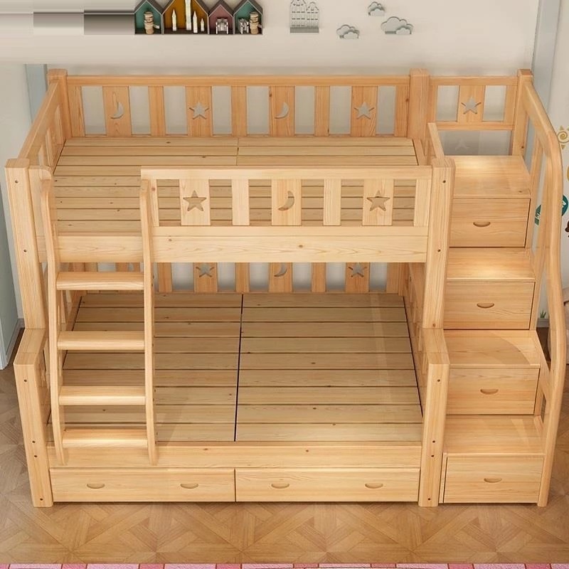Łóżko piętrowe wielofunkcyjne  – Bunk Bed With Stairs And Slide recenzja i cena
