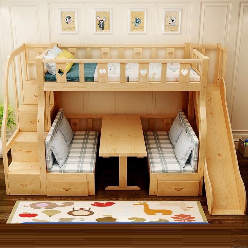 Łóżko piętrowe wielofunkcyjne  – Bunk Bed With Stairs And Slide recenzja i cena