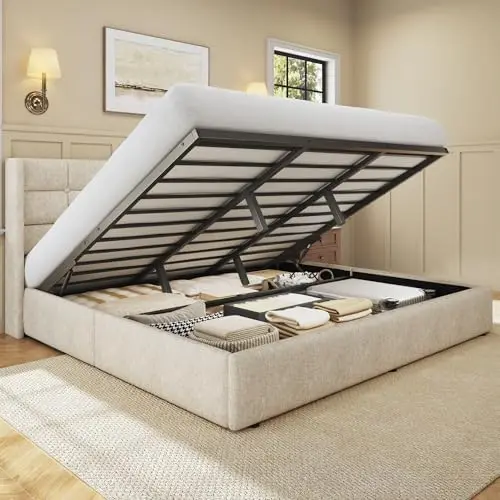 Rama łóżka z podnoszonym schow – Gas Lift Storage Bed Hydraulic recenzja i cena