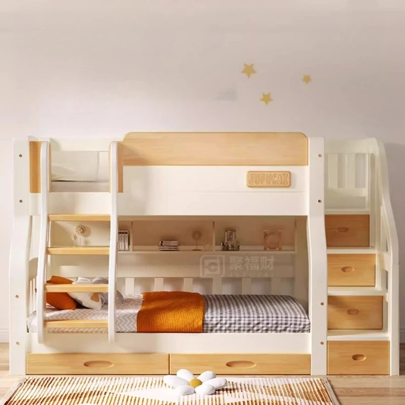 Łóżko piętrowe z schodami, zag – King Size Bed Frame With Storage Drawers recenzja i cena