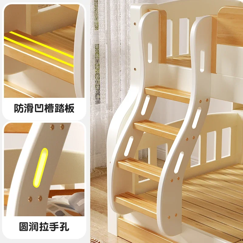 Łóżko piętrowe z schodami, zag – King Size Bed Frame With Storage Drawers recenzja i cena