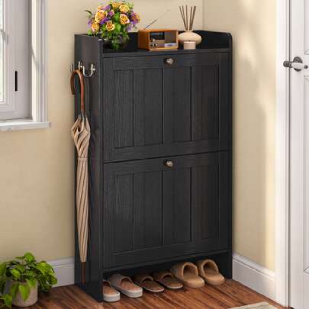 Wolnostojąca wąska szafka na b – Shoe Rack Cabinet Narrow Entryway recenzja i cena