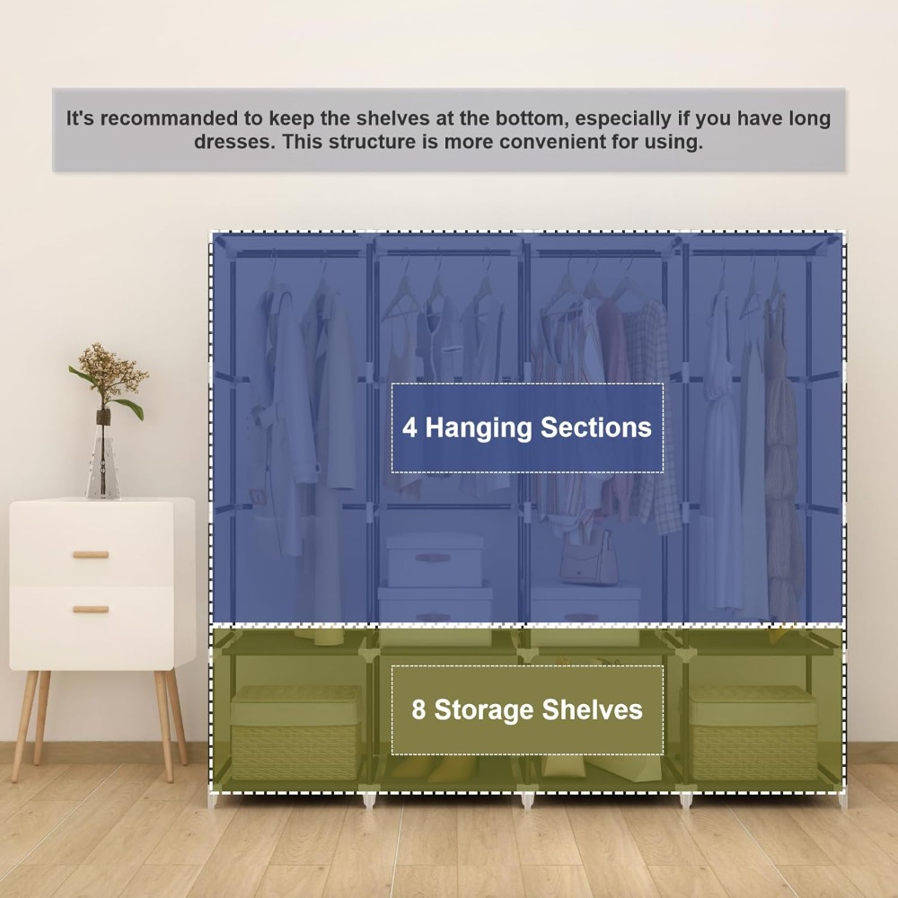 Przenośna szafa na ubrania z w – Wardrobe Closet Portable Fabric Cover recenzja i cena