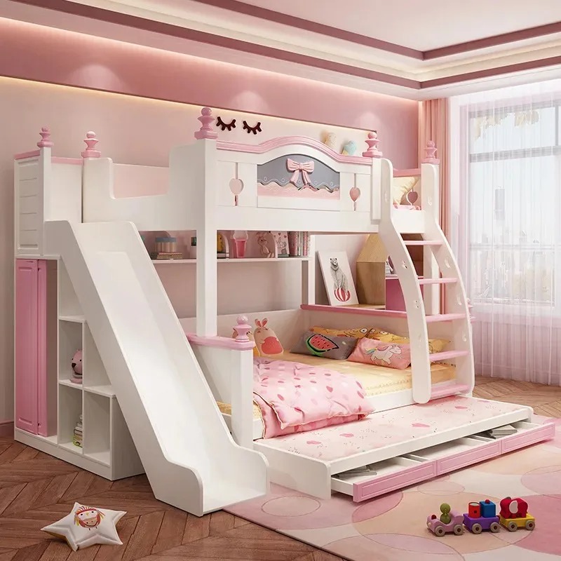 Meble do pokoju dziecięcego Łó – Bunk Bed With Stairs And Slide recenzja i cena