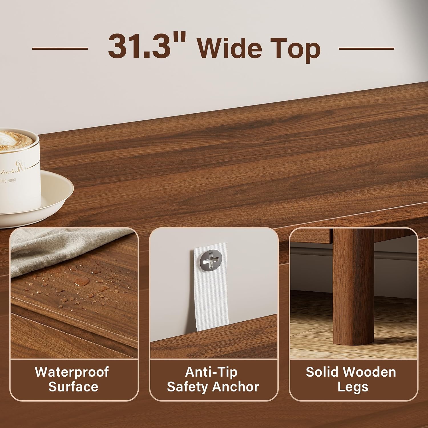 Pięciodzielna drewniana komoda – Bedroom Furniture recenzja i cena