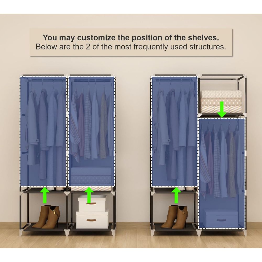 Przenośna szafa na ubrania do  – Wardrobe Closet Portable Fabric Cover recenzja i cena