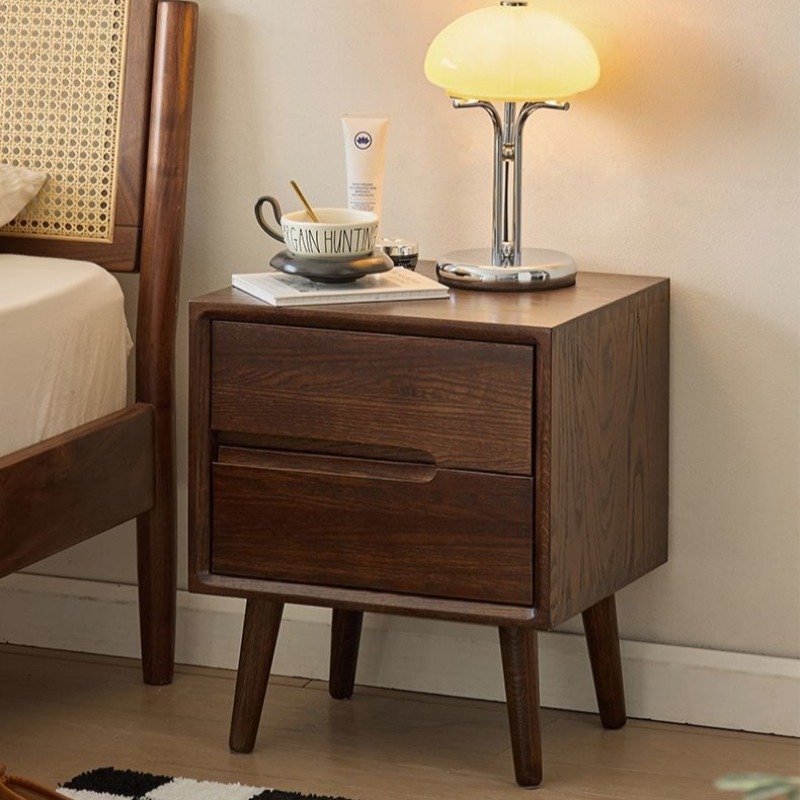 Drewniane Szafki Nocne Vintage – Solid Wood Nightstand 2 Drawers recenzja i cena