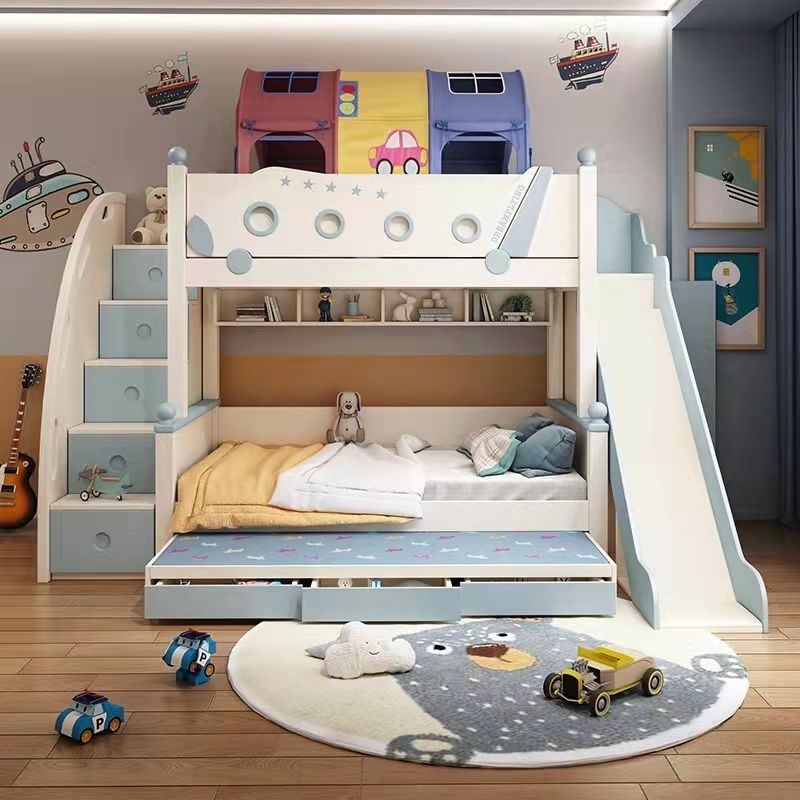 Wysokiej jakości drewniane łóż – Bunk Bed With Stairs And Slide recenzja i cena