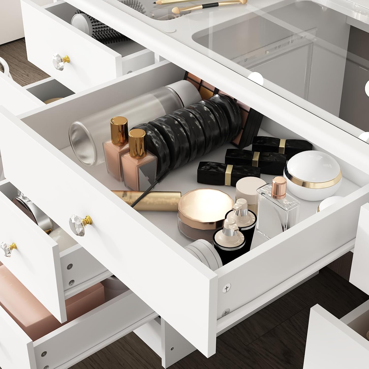 Toaletka z lustrem i oświetlen – Dressing Table Vanity With Lighted Mirror recenzja i cena