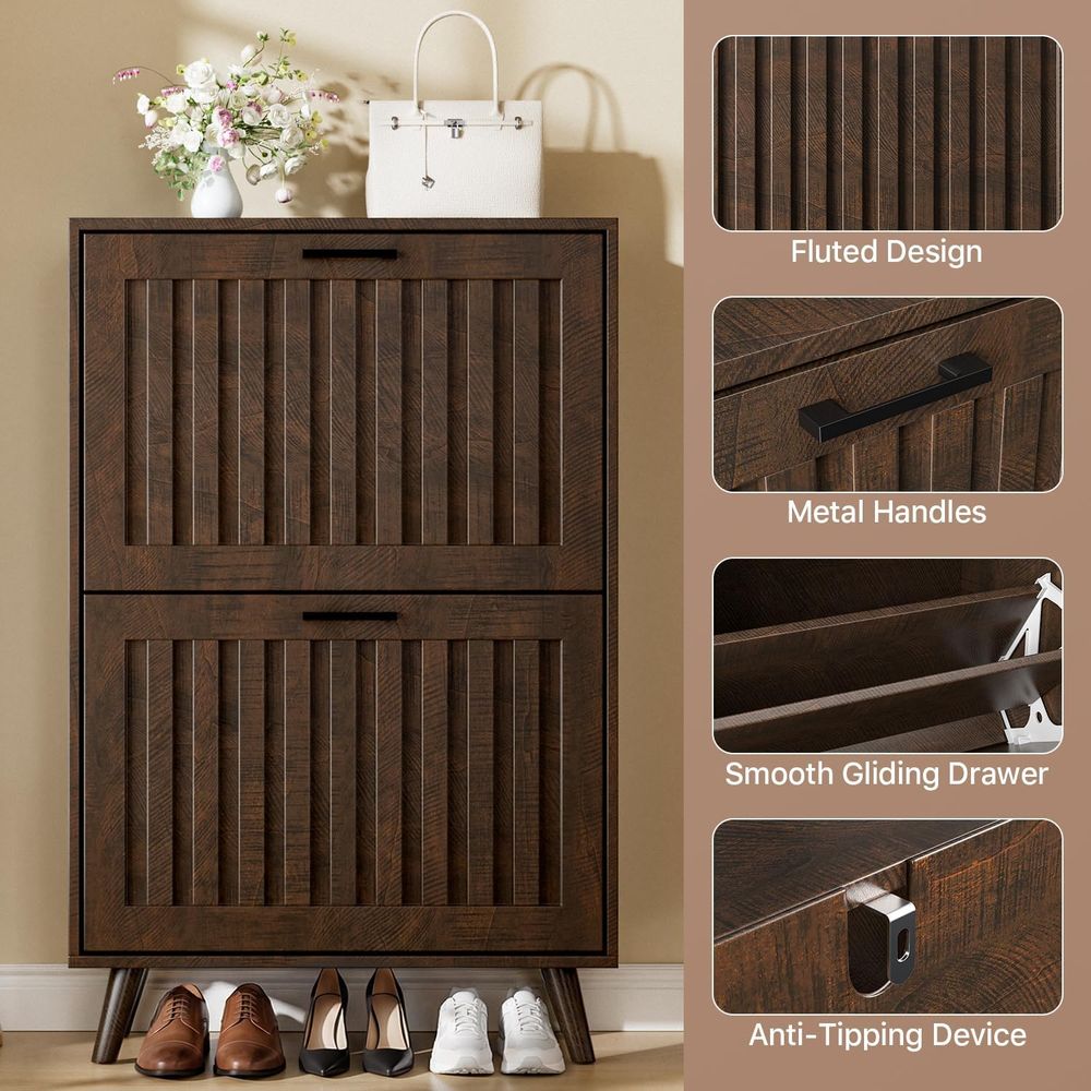 Szafka na buty lub wąska szafk – Shoe Rack Cabinet Narrow Entryway recenzja i cena