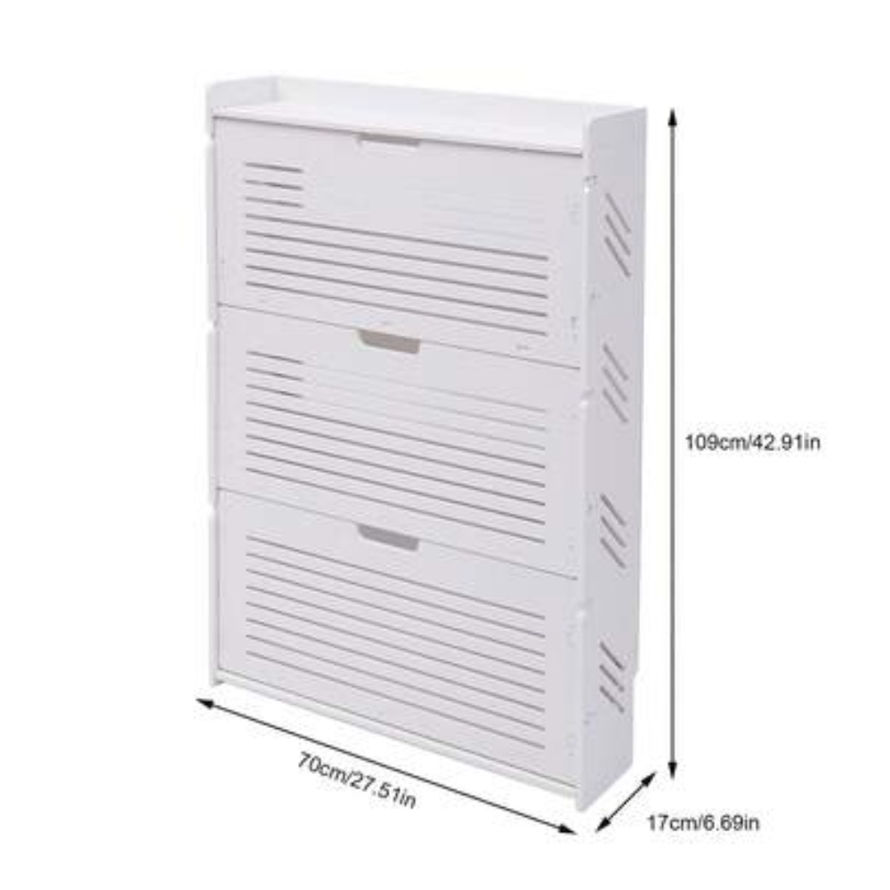 Nowoczesna szafka na buty z 3- – Shoe Rack Cabinet Narrow Entryway recenzja i cena