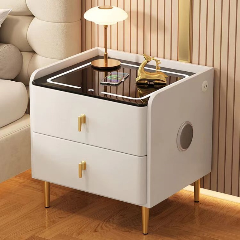 Drewniany stolik nocny w stylu – Solid Wood Nightstand 2 Drawers recenzja i cena
